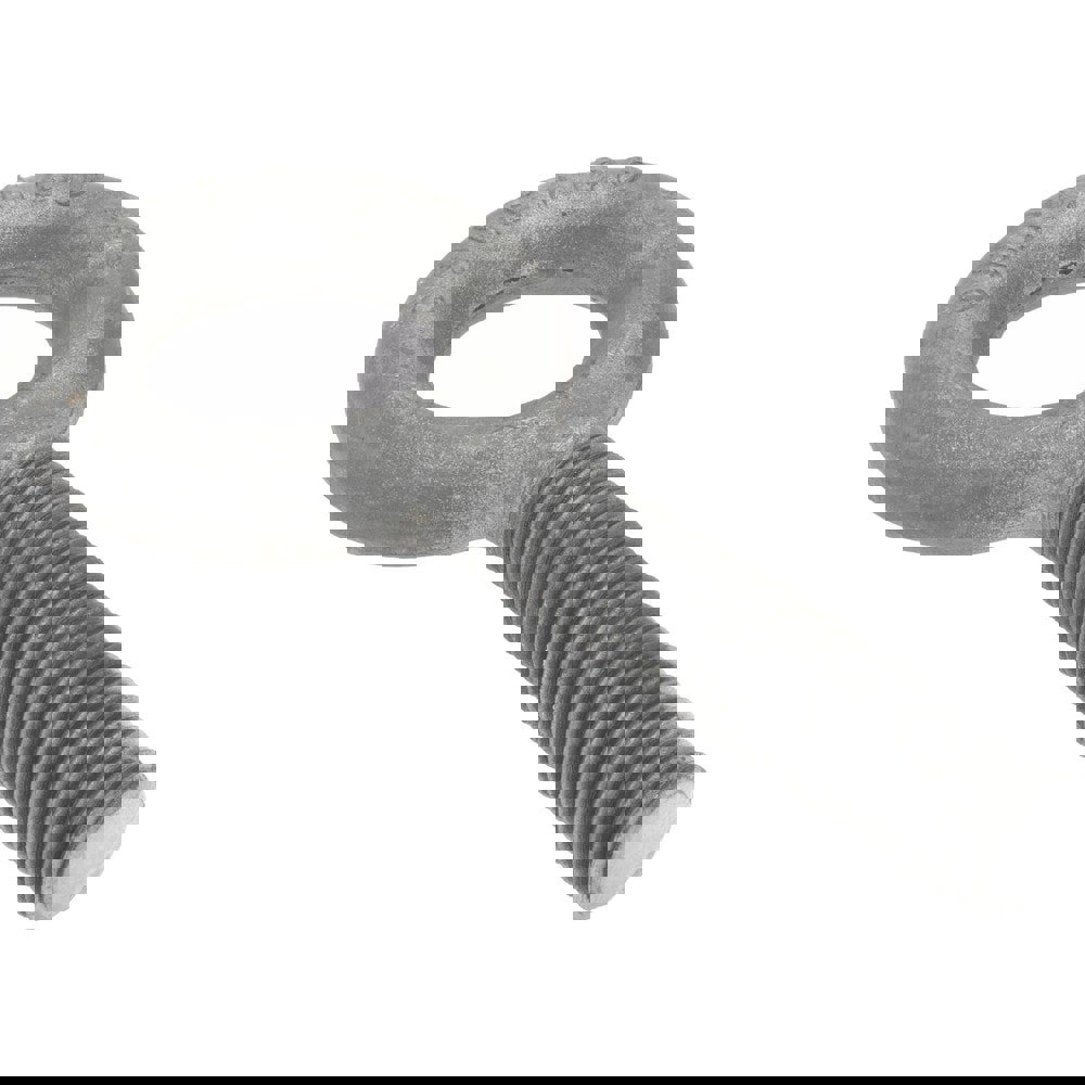 Fixed Lifting Eye Bolt: Without Shoulder, 9,000 lb Capacity, 1-8 Thread, Grade C-1035 Steel